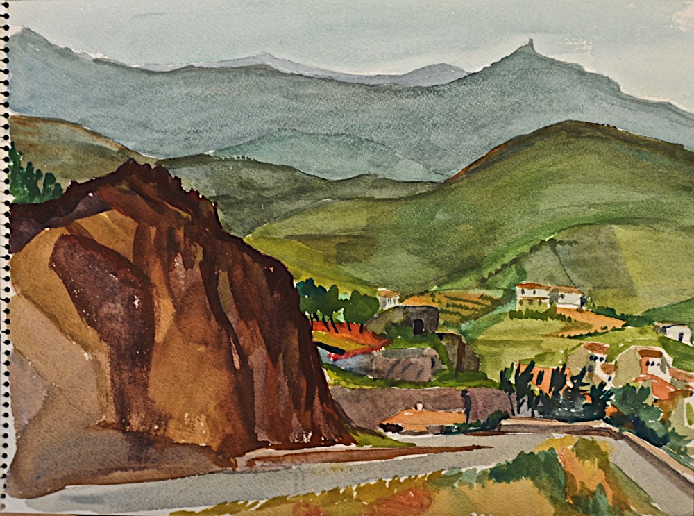 Marie Valade (non sign&eacute;), sans titre, ca.1970 - aquarelle sur papier 24x32 cm
