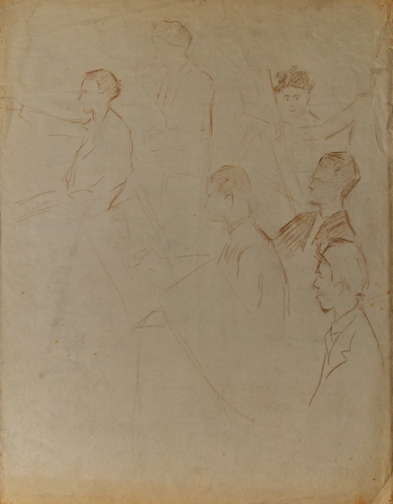 Marie Valade (non sign&eacute;), sans titre, ca.1945 - pastel sur papier 62x49 cm