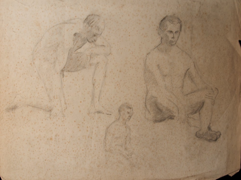 Marie Valade (non sign&eacute;), sans titre, ca.1950 - mine de plomb sur papier 50x65 cm