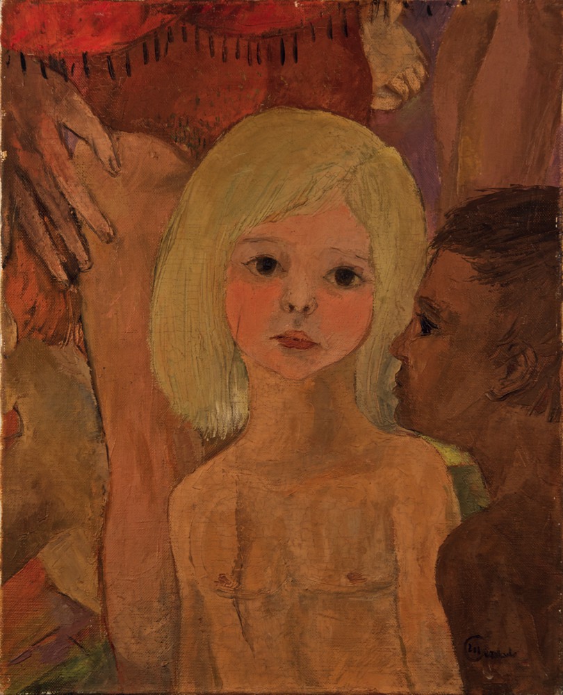 Marie Valade (sign&eacute; en bas &agrave; droite), sans titre, ca.1970 - huile sur toile 41x33 cm