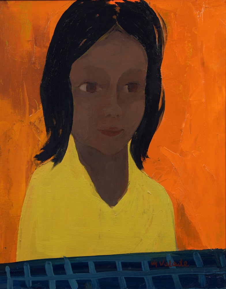 Marie Valade (sign&eacute; en bas &agrave; droite), sans titre, ca.1965 - huile sur toile 41x33 cm